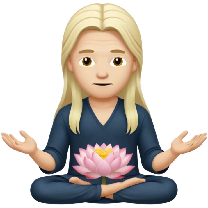 Erling Haaland long hair doing the lotus emoji