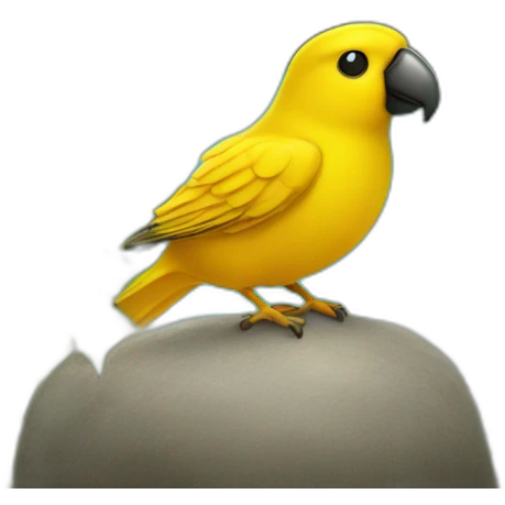 Canari on island emoji