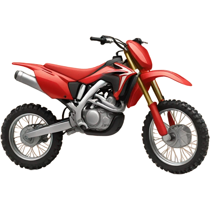 Red Honda dirt bike  emoji