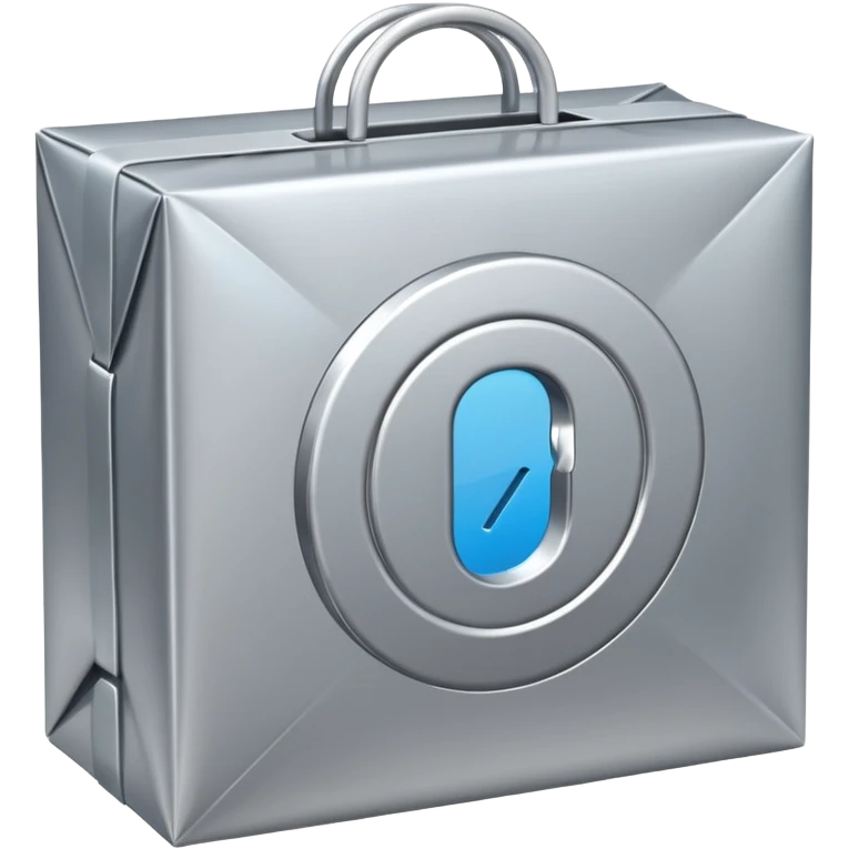 The percentage symbol on the package emoji