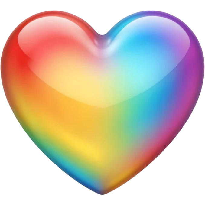 Multicolored heart emoji