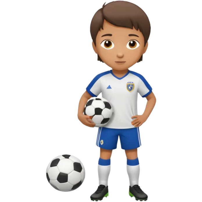ребенок футболист emoji