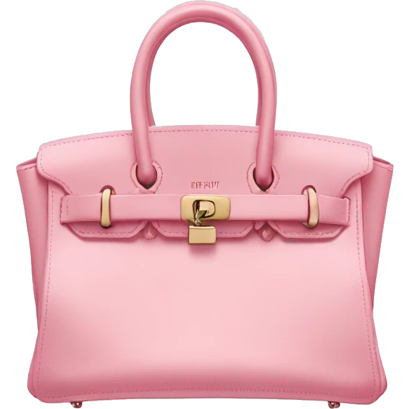 Baby pink birkin bag emoji