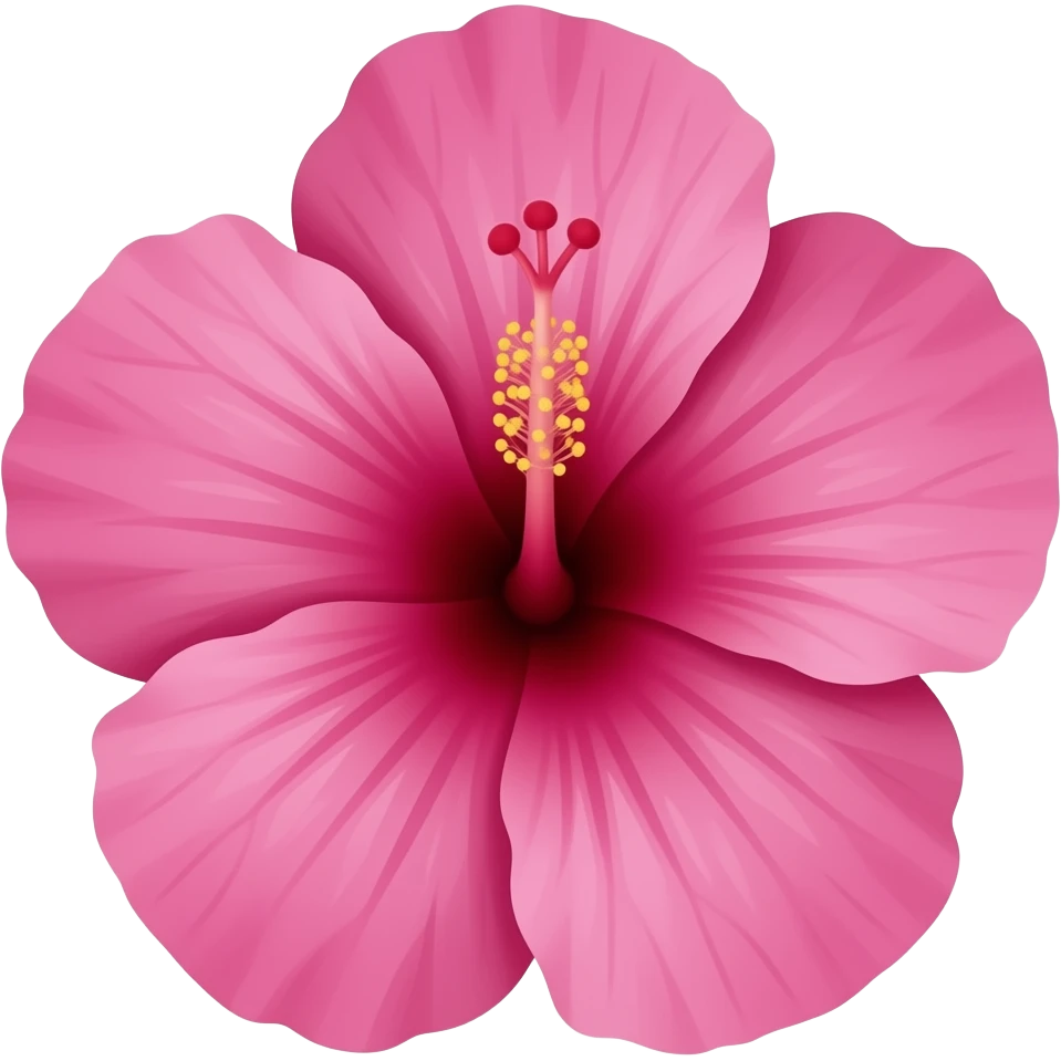 Fuschia hibiscus emoji