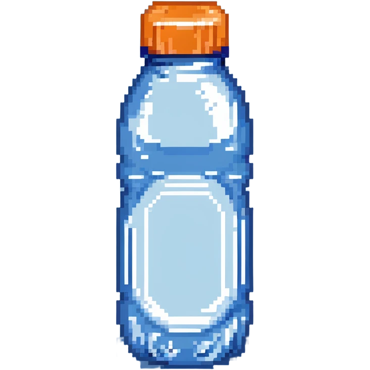 water bottle with blue cap emoji