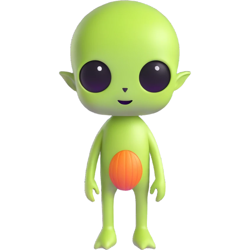 cute alien emoji