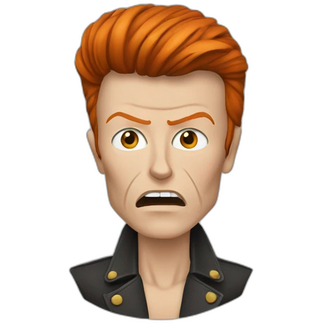 Bowie avce un pouce emoji