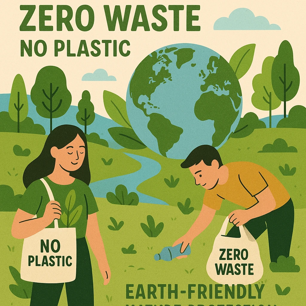 zero waste, no plastic, earth-friendly, clean environment, nature protection emoji