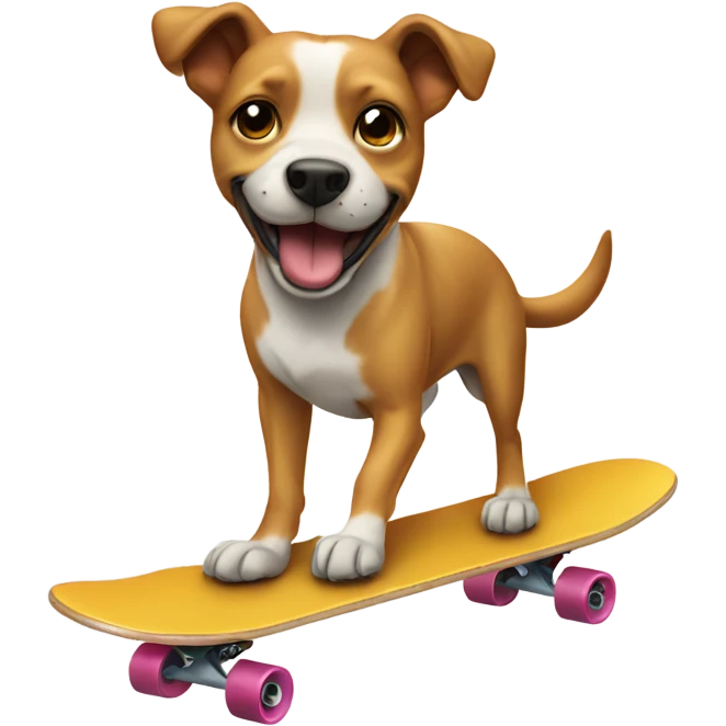a dog on a skateboard  emoji