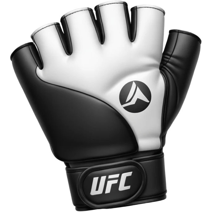 Black and white UFC Glove emoji