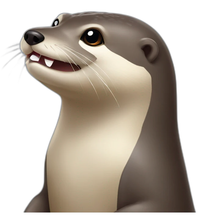 Loutre et oiseau emoji