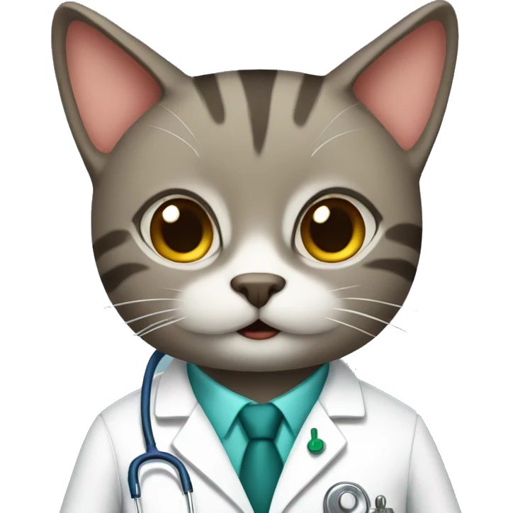 Cat doctor emoji