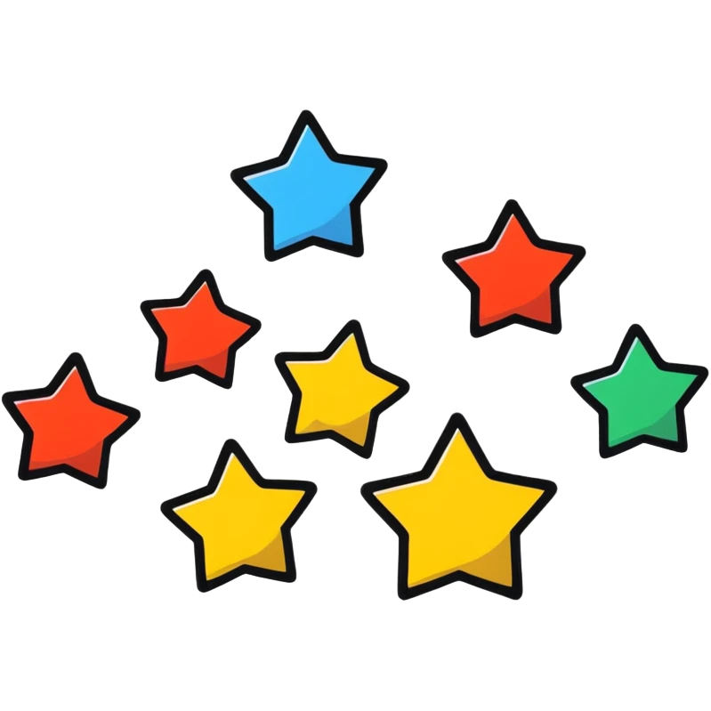 5 stars rating, excellent review emoji