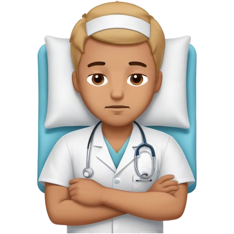Sleepy male nurse emoji