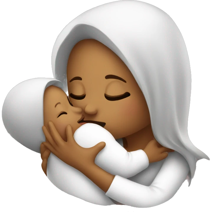 mom kissing baby emoji