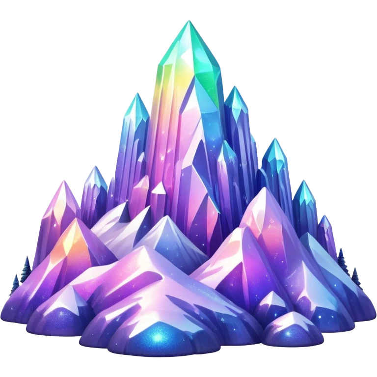 Iridescent big giant glistening glossy sparkly shiny glittery scenery deco emoji