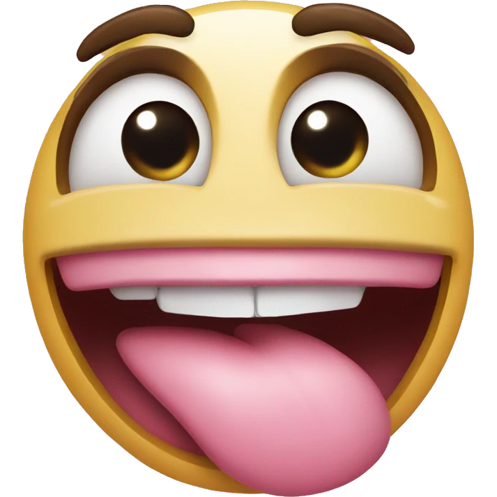 long tongue smile emoji