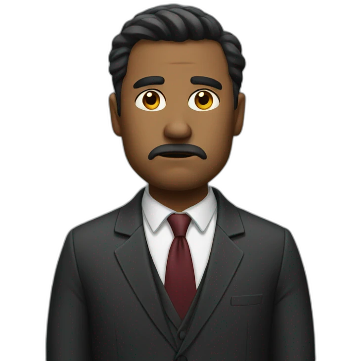 Disappointed lawyer emoji