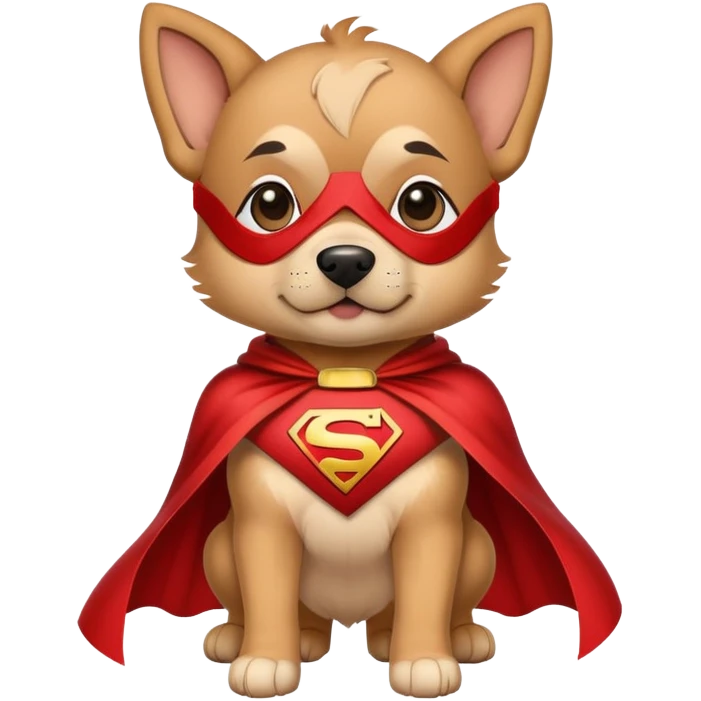 Puppy superhero  emoji