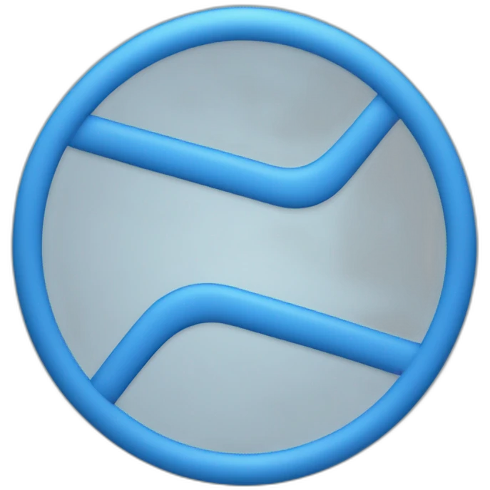 Blue ring circle emoji