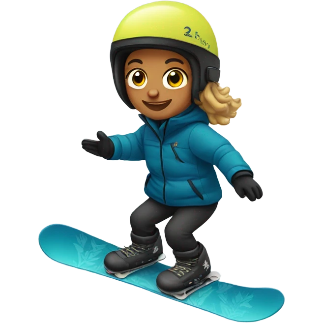 Me snowboarding emoji