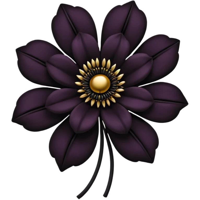 black flower emoji