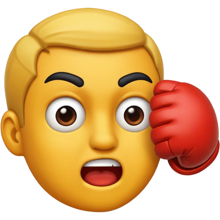 Getting Punched in the face emoji