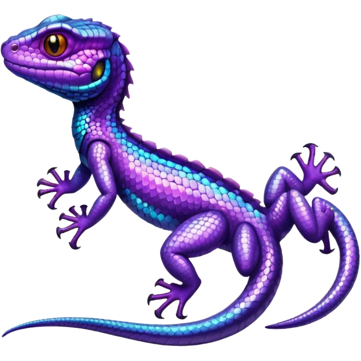glitter purple lizard emoji