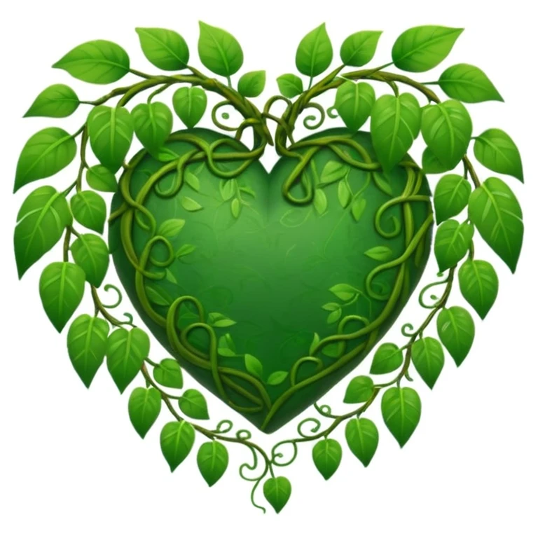 jungle themed heart emoji