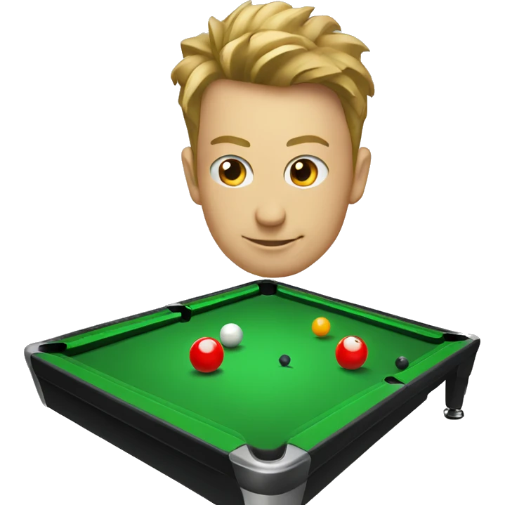 billiards with cue emoji