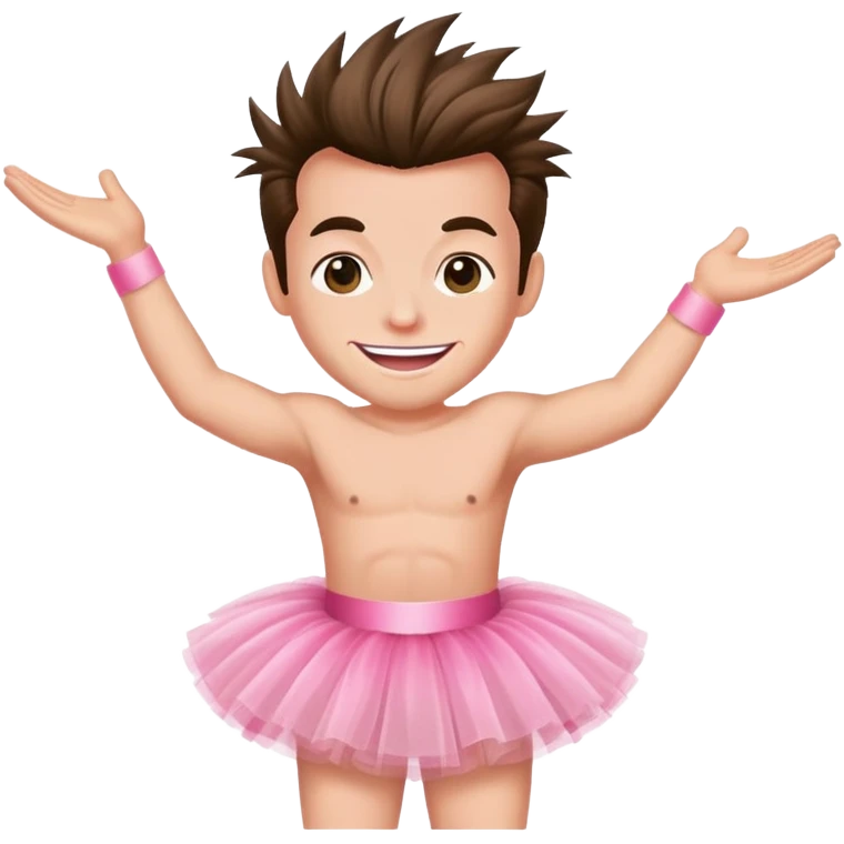 Ace Ventura wearing a pink tutu emoji