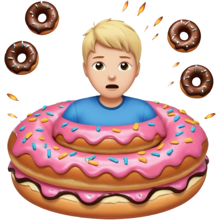 white person exploding doughnuts cats fart death emoji