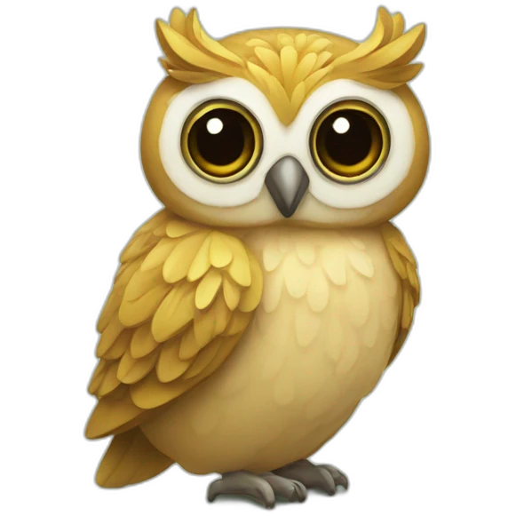 Hibou fleur emoji