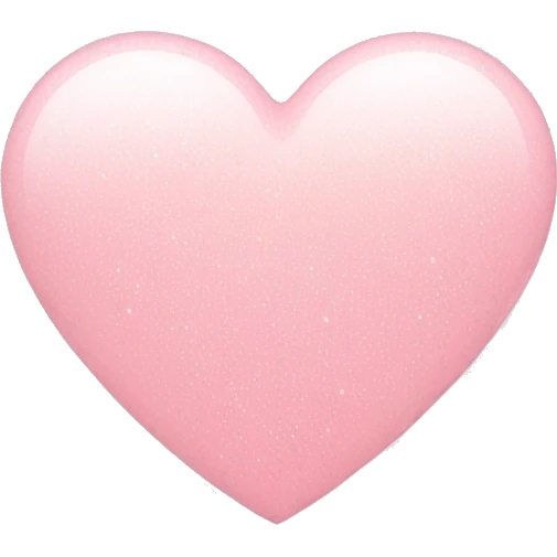 light pink heart with white sparkles around it emoji