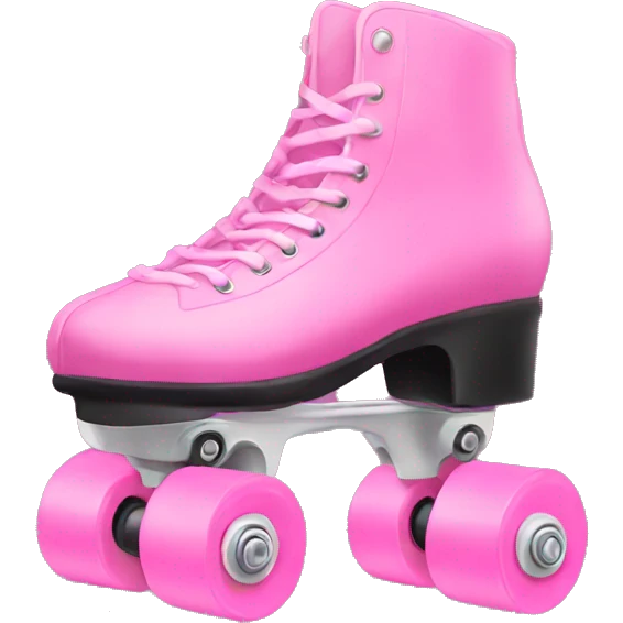 Pink of roller skates  emoji