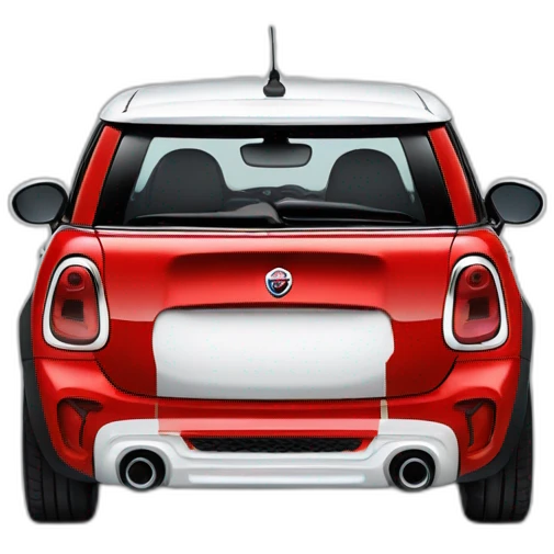 mini john cooper works logo but cooper is replaced by cooker emoji