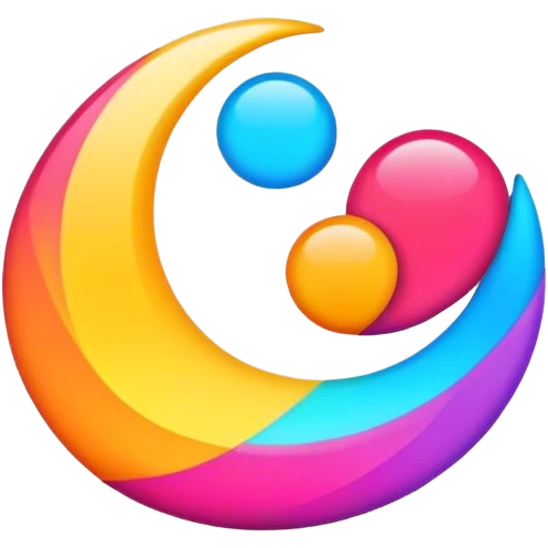 An abstract app logo  emoji