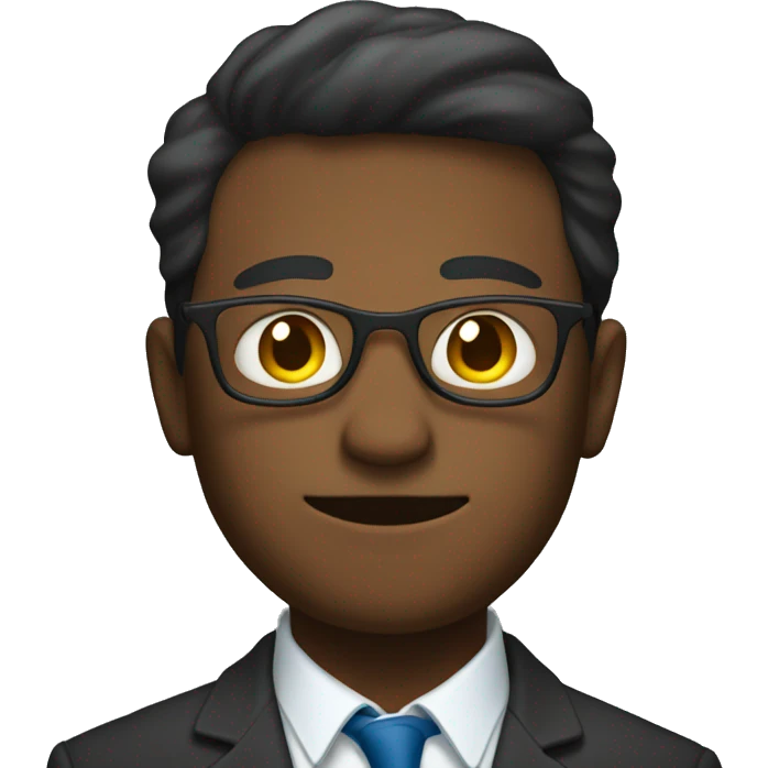 From the adult professor falls a shadow in the form of a teenager emoji