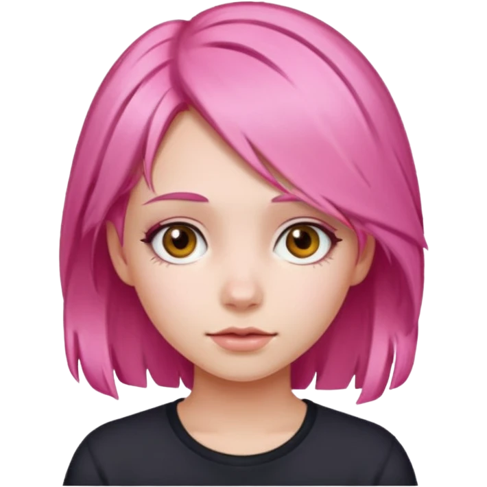 ragazza capelli rosa emoji