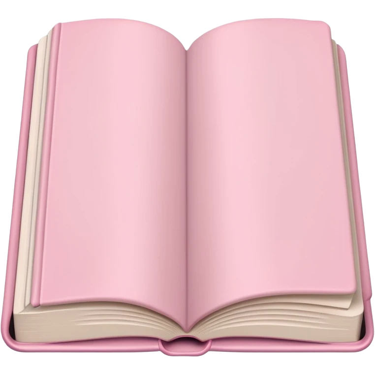 an open light pink book emoji
