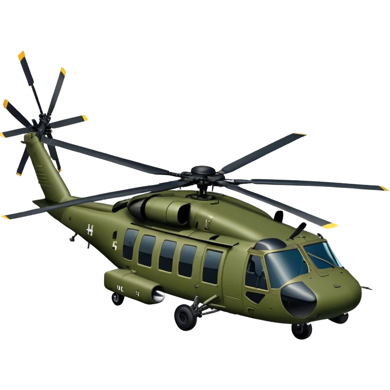 Sikorsky UH-60 Black Hawk - Sikorsky (Model Year: 2022) (Iconic colour: Olive green) emoji