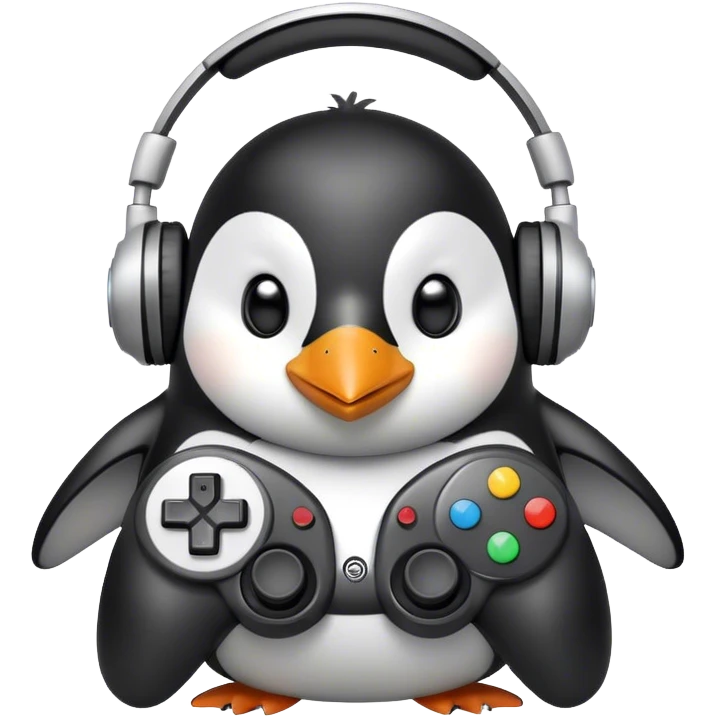 Penguin gaming emoji