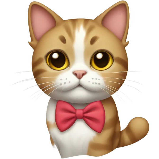 Cat with Hair bow emoji