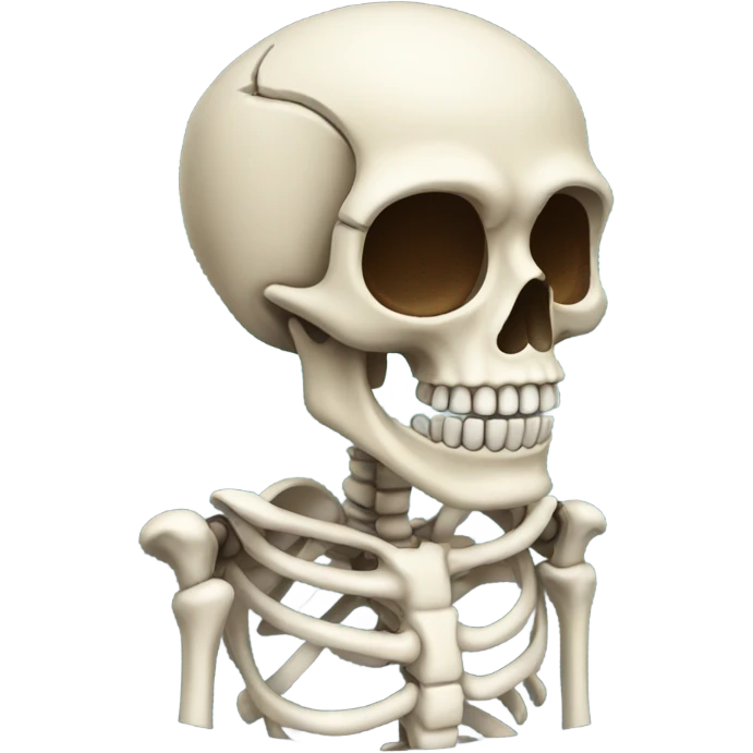 A skeleton emoji