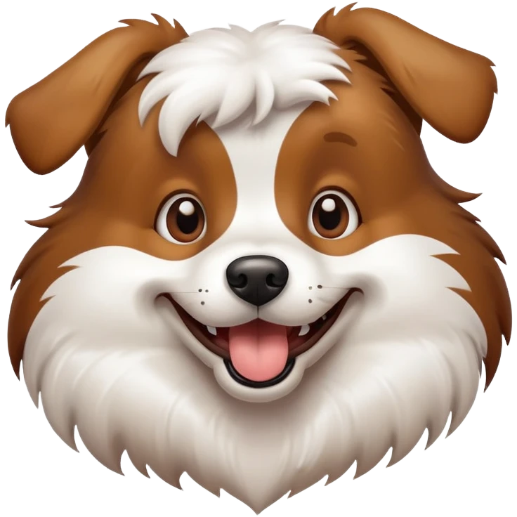 Perro cómico emoji