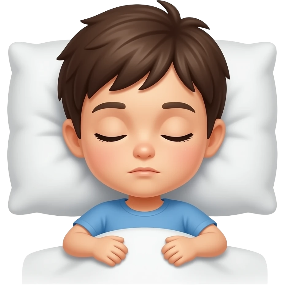 Un niño durmiendo emoji