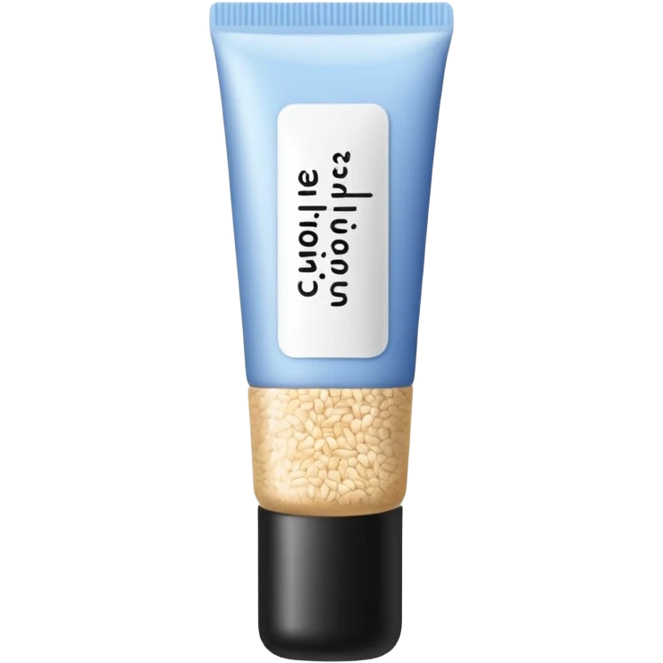 exfoliant/ gommage  grain avec ecriture emoji