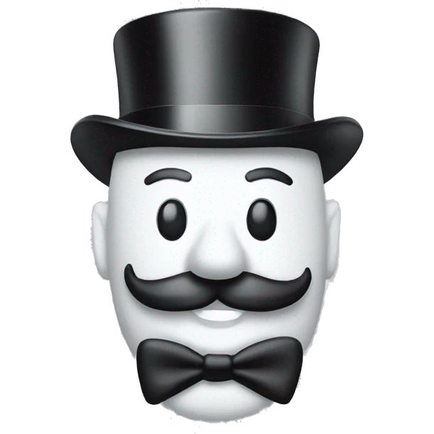  monopoly man's head emoji