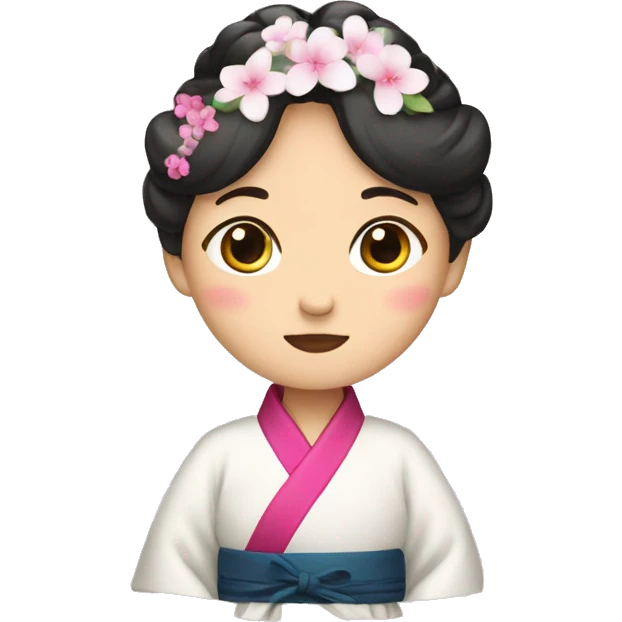 Korean in hanbok emoji