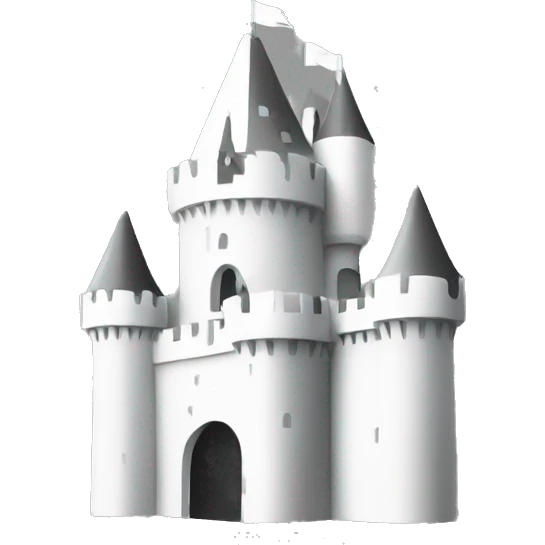 monochrome castle minimal emoji